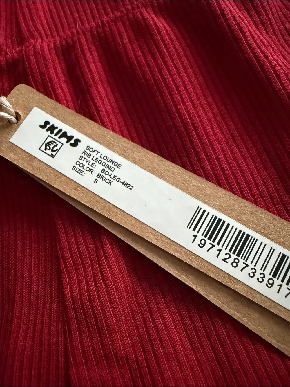 SKIMS Soft Lounge Rib Legging – Brick – Size Small – NWT